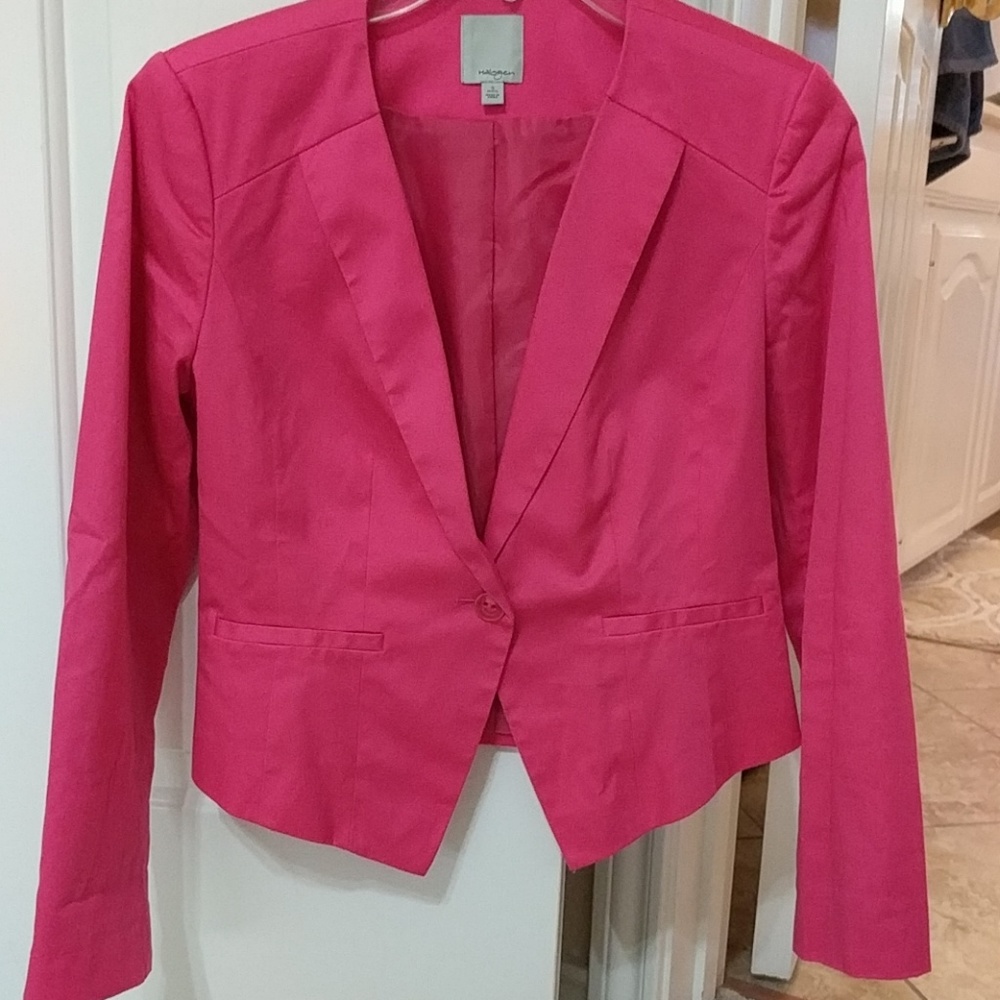 Halogen cropped blazer